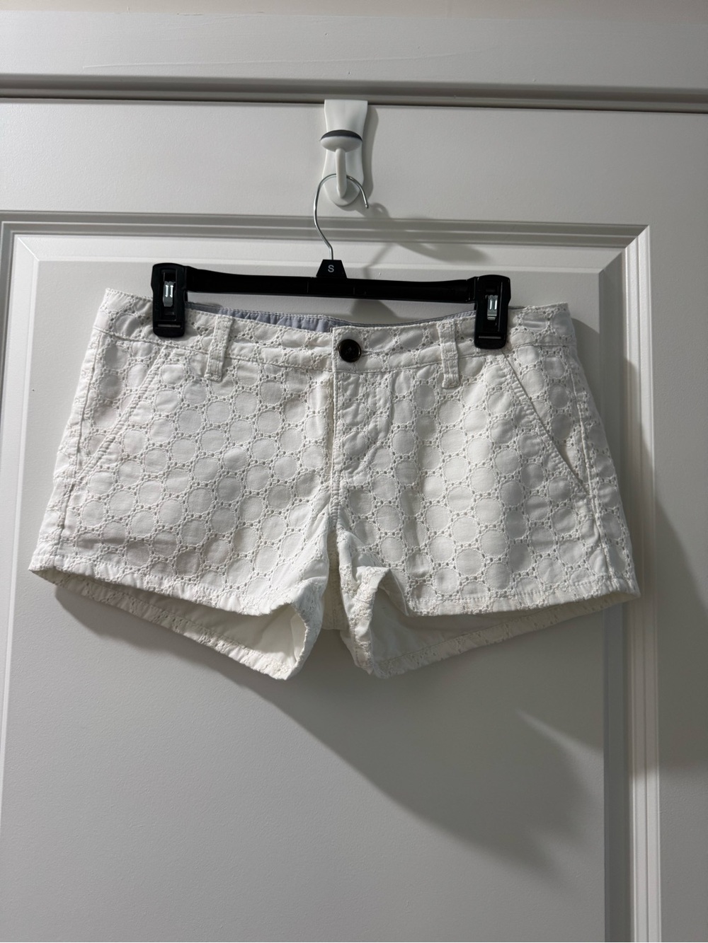 SO White Eyelet Shorts - Juniors